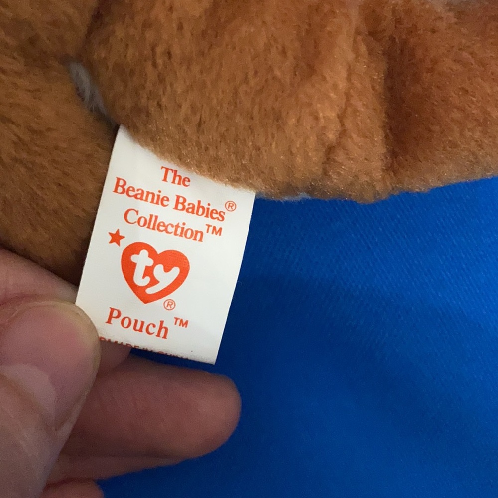 TY Beanie Baby Pouch Kangaroo 1996 NWTS ExcellentCondition - Picture 9 of 11